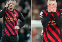 Erling Haaland po raz pierwszy w Premier League nie strzelił gola w trakcie meczu