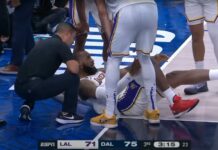 LeBron James kontuzjowany. Los Angeles Lakers w tarapatach przed fazą play-off