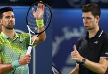 1/4 finału w Dubaju. Novak Djokovic pokonuje Huberta Hurkacza