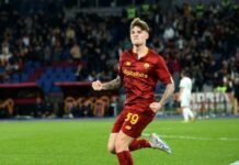 Nicola Zalewski strzela pierwszego gola dla AS Romy