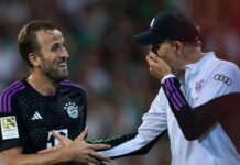 Harry Kane strzelił gola podczas swojego debiutanckiego występu w Bayernie Monachium w Bundeslidze