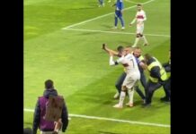 Cristiano Ronaldo został prawie kontuzjowany przez kibica podczas eliminacji do Euro 2024 (WIDEO)
