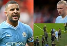 Haaland i Walker ścierają się z asystentem trenera Arsenalu po porażce City