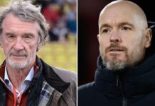 Ratcliffe spotkał się z niedocenianym menedżerem Man United Erikiem ten Hagiem