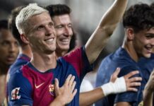 Dani Olmo strzelił zwycięskiego gola w swoim debiutanckim meczu dla Barçy