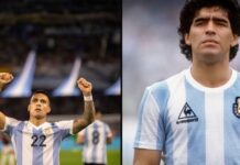 Lautaro Martinez dogonił Maradonę w bramkach dla argentyńskiej drużyny narodowej