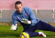 Bramkarz reprezentacji narodowej Ørjan Nyland wraca po kontuzji