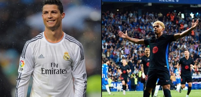 Cristiano Ronaldo i Lamine Yamal