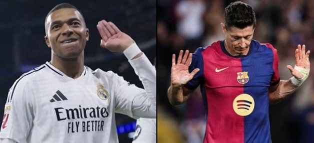 Kylian Mbappe i Robert Lewandowski