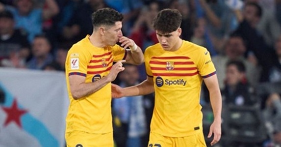 Robert Lewandowski i Pau Cubarsi