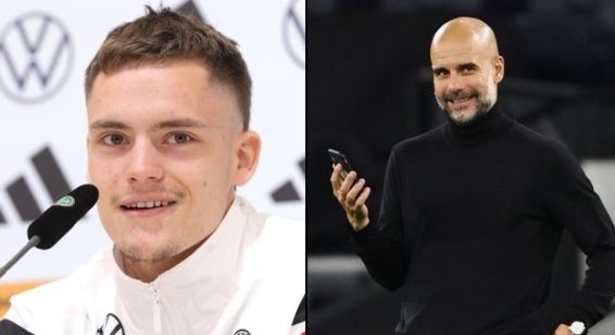 pep guardiola i florian wirtz