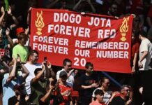 Mocne i poruszające doświadczenie z oznaczeniem Diogo Joty na meczu Liverpoolu