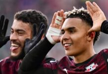 Antonio Nusa zdobywa bramkę z „połową” Premier League na trybunach