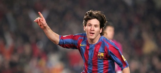 Messi młody