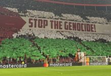 Kibice Galatasaray organizują wielki pokaz poparcia dla Palestyny