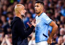 Pep Guardiola wyjaśnia, dlaczego Rodri nie zagrał przeciwko Borussii