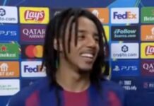 Pedri żartuje z bramek Julesa Kounde