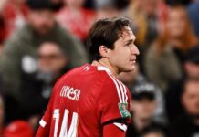 Chiesa przy pośpiesznym wyjściu Juventusu – został wypchnięty