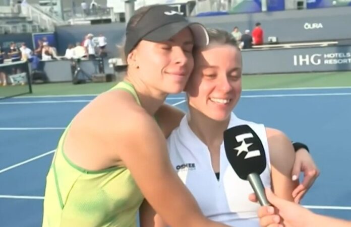 Magda Linette i Maja Chwalińska